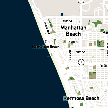 Manhattan Beach, CA Map